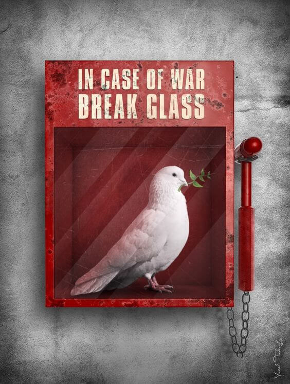 DOVE break GLASS