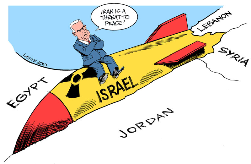 nuclear israel by latuff2